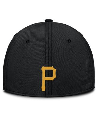 Men's Gray/Black Pittsburgh Pirates Rise Swoosh Performance Flex Hat
