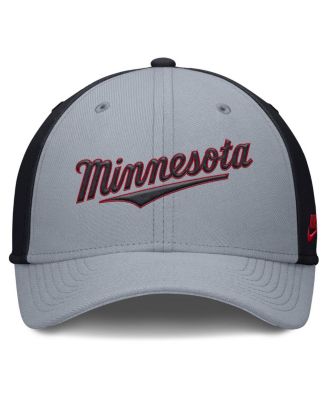 Men's Gray/Navy Minnesota Twins Rise Swoosh Performance Flex Hat