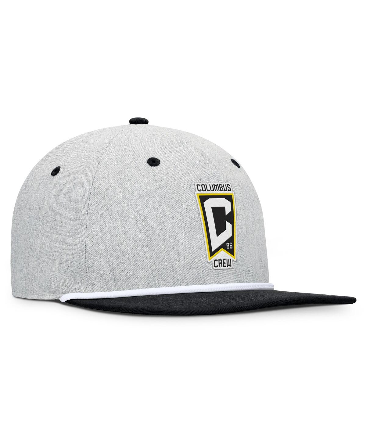 Fanatics Men's Heather Gray Columbus Crew Chip Golfer Snapback Hat