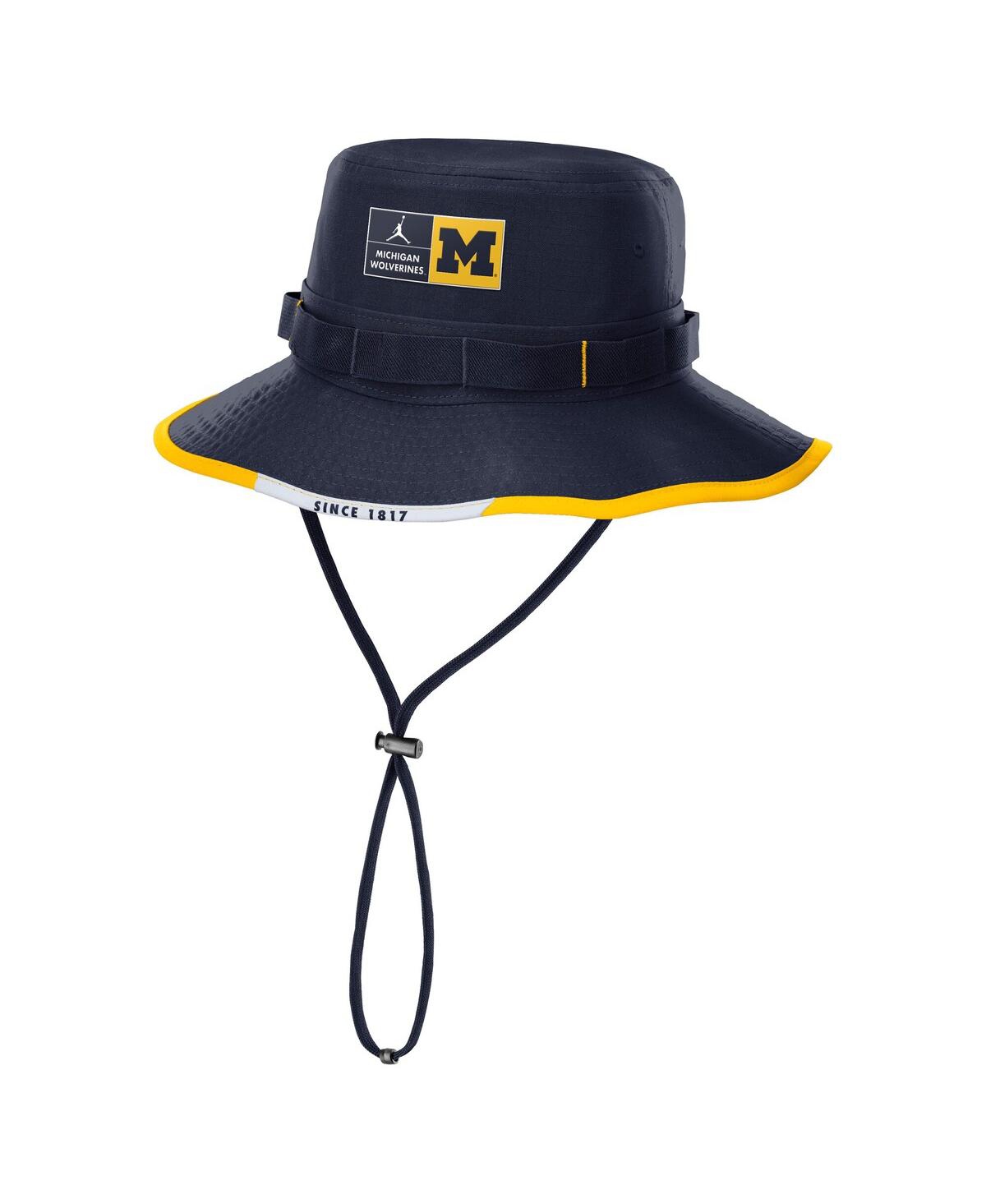 JORDAN MEN'S NAVY MICHIGAN WOLVERINES APEX SWOOSH BOONIE HAT 