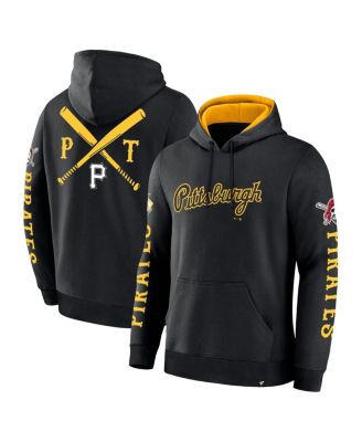 Fanatics - Men's Black Pittsburgh Pirates Big City Legacy Fleece Pullover Hoodie