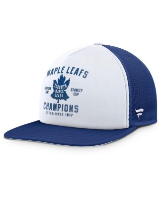Fanatics - Men's White/Blue Toronto Maple Leaf's Decades Collection Foam Front Snapback Hat