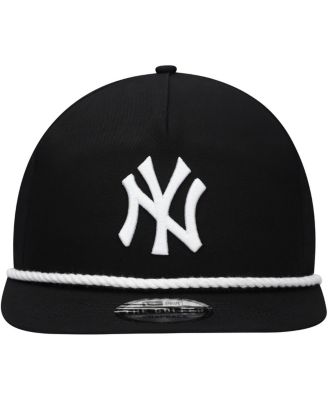 Men's Black New York Yankees Golfer Snapback Hat