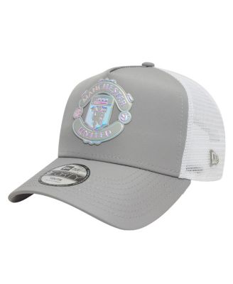 New Era - Big Boys and Girls Gray Manchester United Iridescent Trucker Adjustable Hat