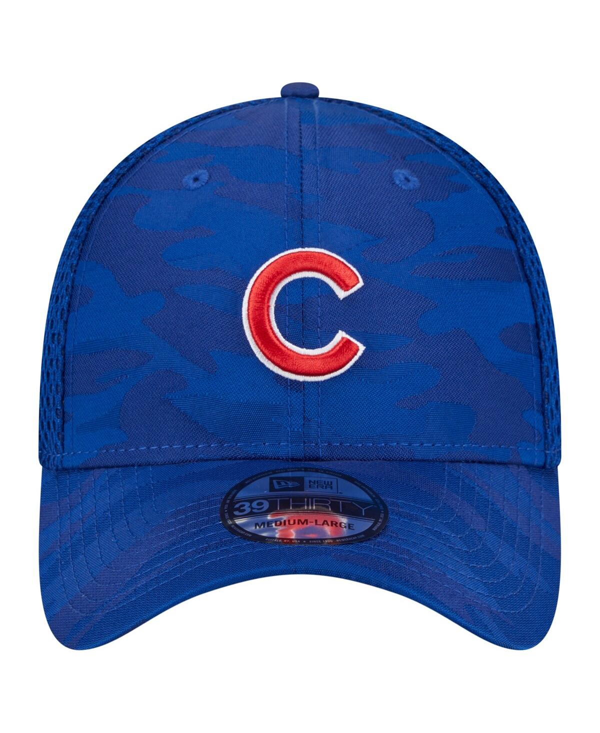New Era Men's Royal Chicago Cubs Subtle Camo 39thirty Flex Hat