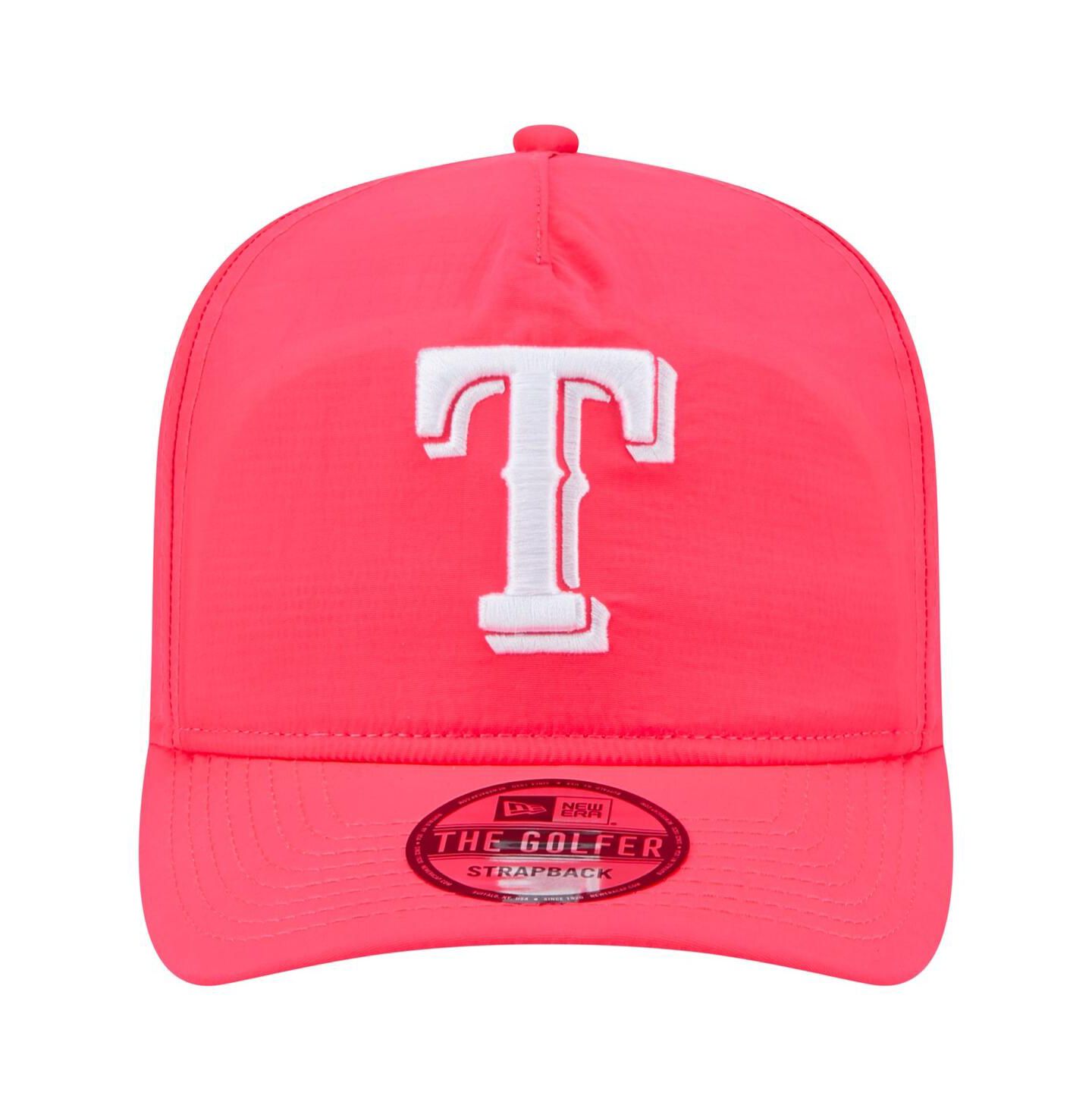 Мужская кепка New Era Pink Texas Rangers Everyday Golfer Adjustable Hat — фото 2