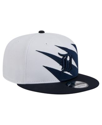 Men's Navy/White Detroit Tigers Jagged 9FIFTY Snapback Hat