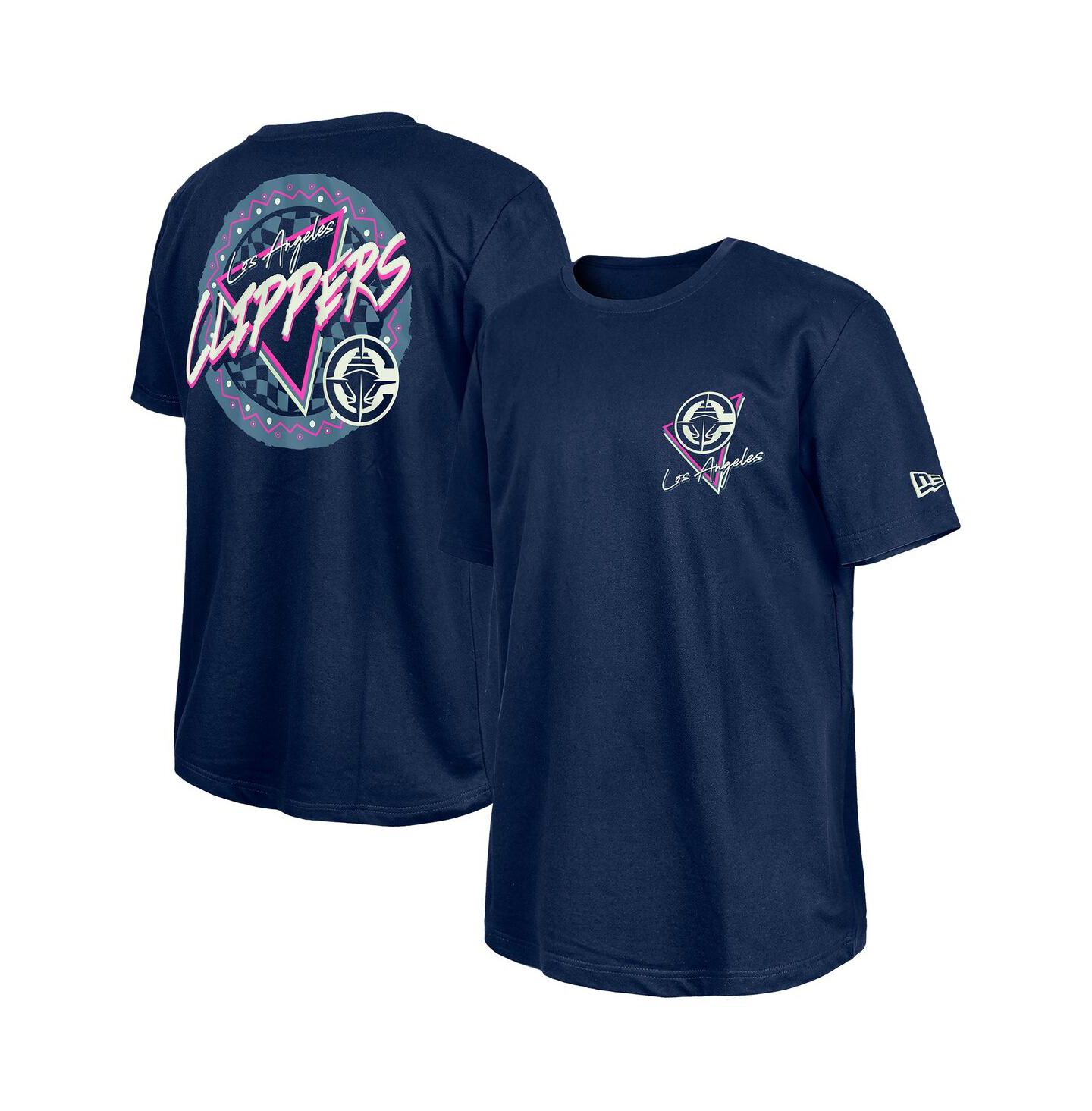 Мужская футболка New Era Navy LA Clippers Glow-in-the-Dark — фото 1