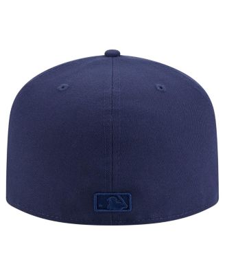 Men's Navy Atlanta Braves Color Pack A-Frame 59FIFTY Fitted Hat