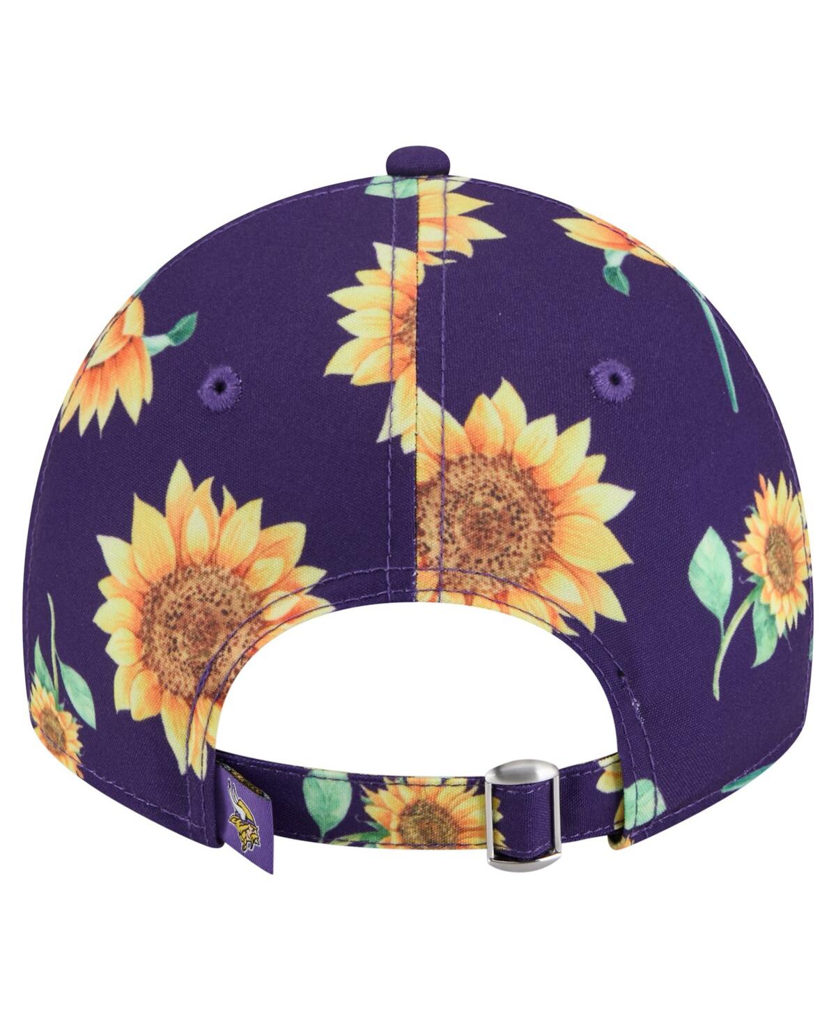 New Era Women's Purple Minnesota Vikings Adventure Sunflower 9twenty Adjustable Hat