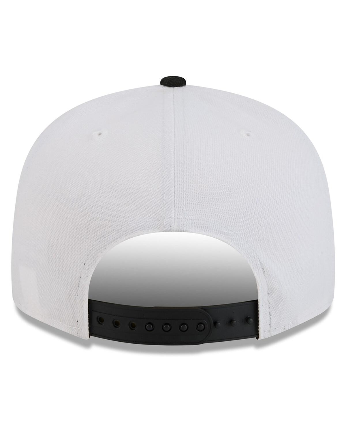 NEW ERA MEN'S WHITE/BLACK KYLE BUSCH 9FIFTY SNAPBACK HAT 