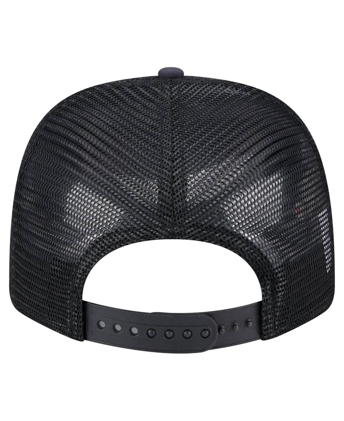 NEW ERA MEN'S NAVY/BLACK SEATTLE SEAHAWKS ADVENTURE DRINKS PATTERN 9SEVENTY STRETCH SNAP HAT 