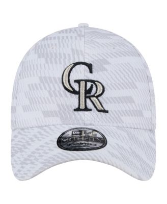 Men's&nbsp;White Colorado Rockies Graded 39THIRTY Flex Hat