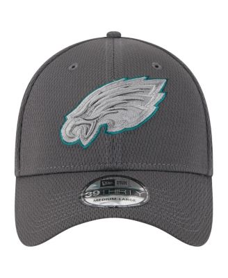 Men's Graphite Philadelphia Eagles Main 39THIRTY Flex Hat