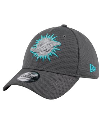 Men's Graphite Miami Dolphins Main 39THIRTY Flex Hat