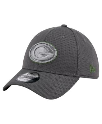 Men's Graphite Green Bay Packers Main 39THIRTY Flex Hat