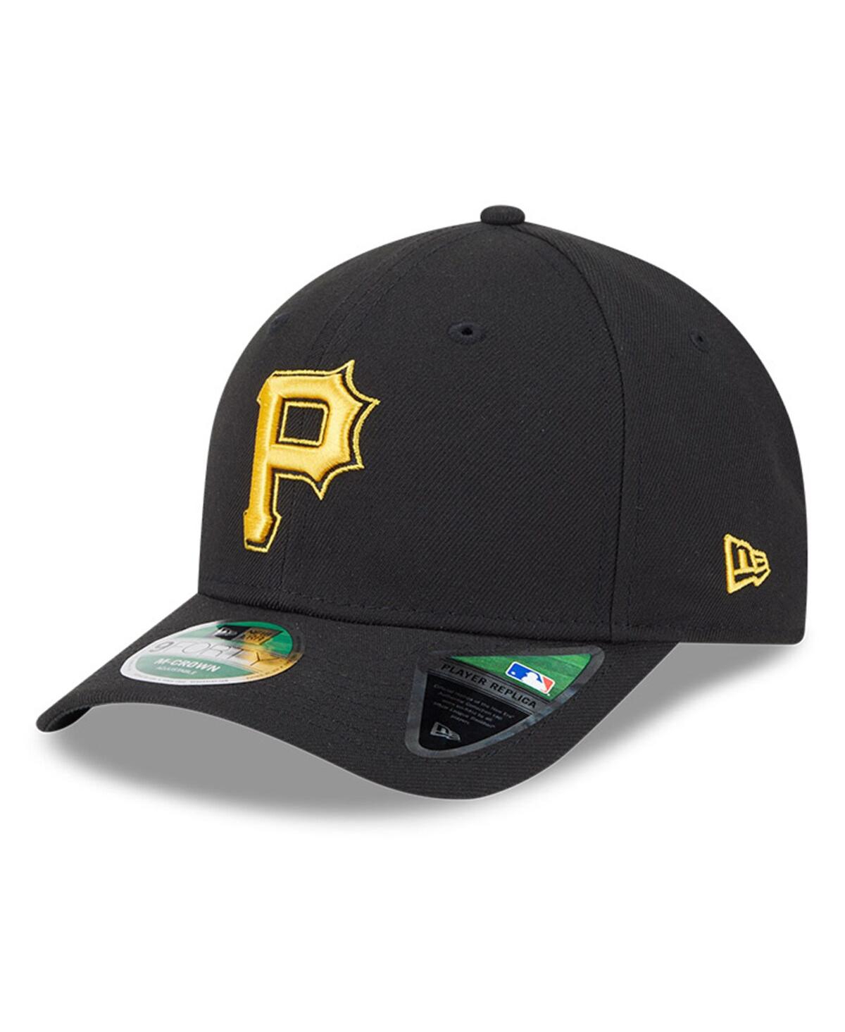 NEW ERA MEN'S BLACK PITTSBURGH PIRATES PLAYER REPLICA 9FORTY ADJUSTABLE HAT 