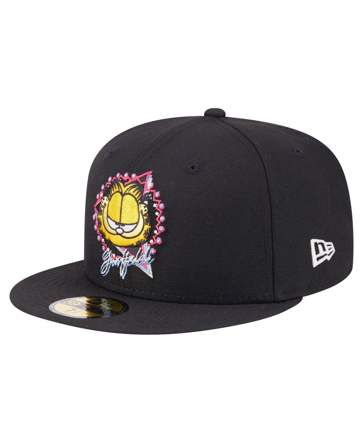 New Era Men'sÂ Black Garfield Color Pack 59FIFTY Fitted Hat - Black