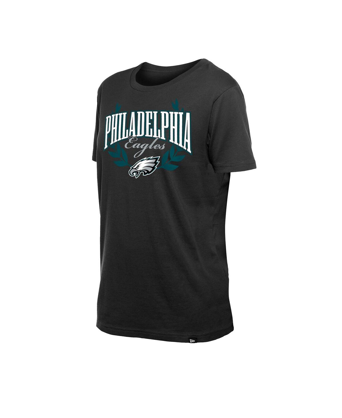 NEW ERA WOMEN'S BLACK PHILADELPHIA EAGLES 2025 NFL DRAFT T-SHIRT 