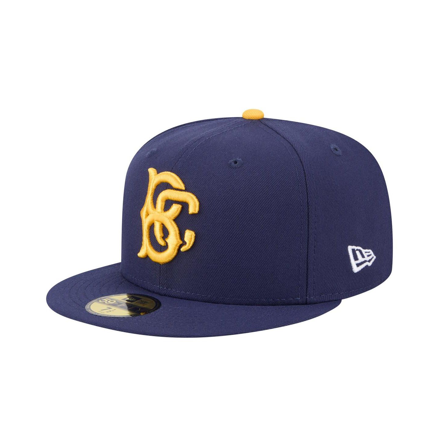 Мужская кепка New Era Navy Brooklyn Cyclones Authentic Collection 59FIFTY Fitted Hat — фото 1