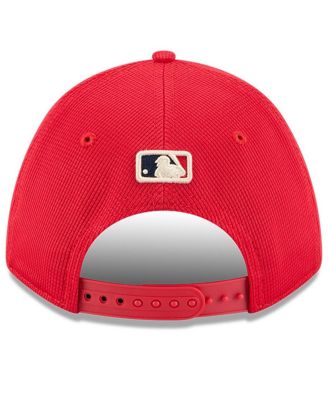 Men's Red Texas Rangers City Connect Batting Practice 9FORTY M-Crown Adjustable Hat