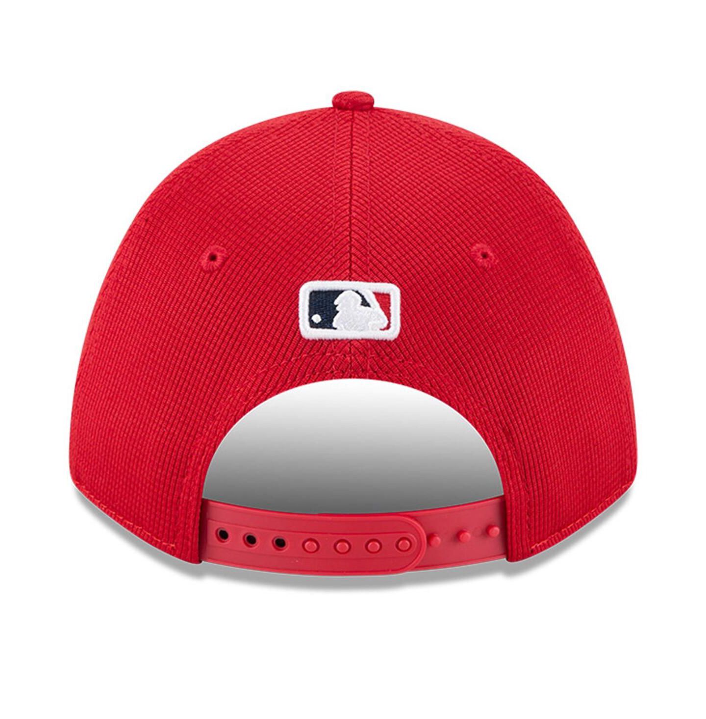 Мужская кепка New Era Red St. Louis Cardinals City Connect Batting Practice 9FORTY M-Crown Adjustable Hat — фото 4