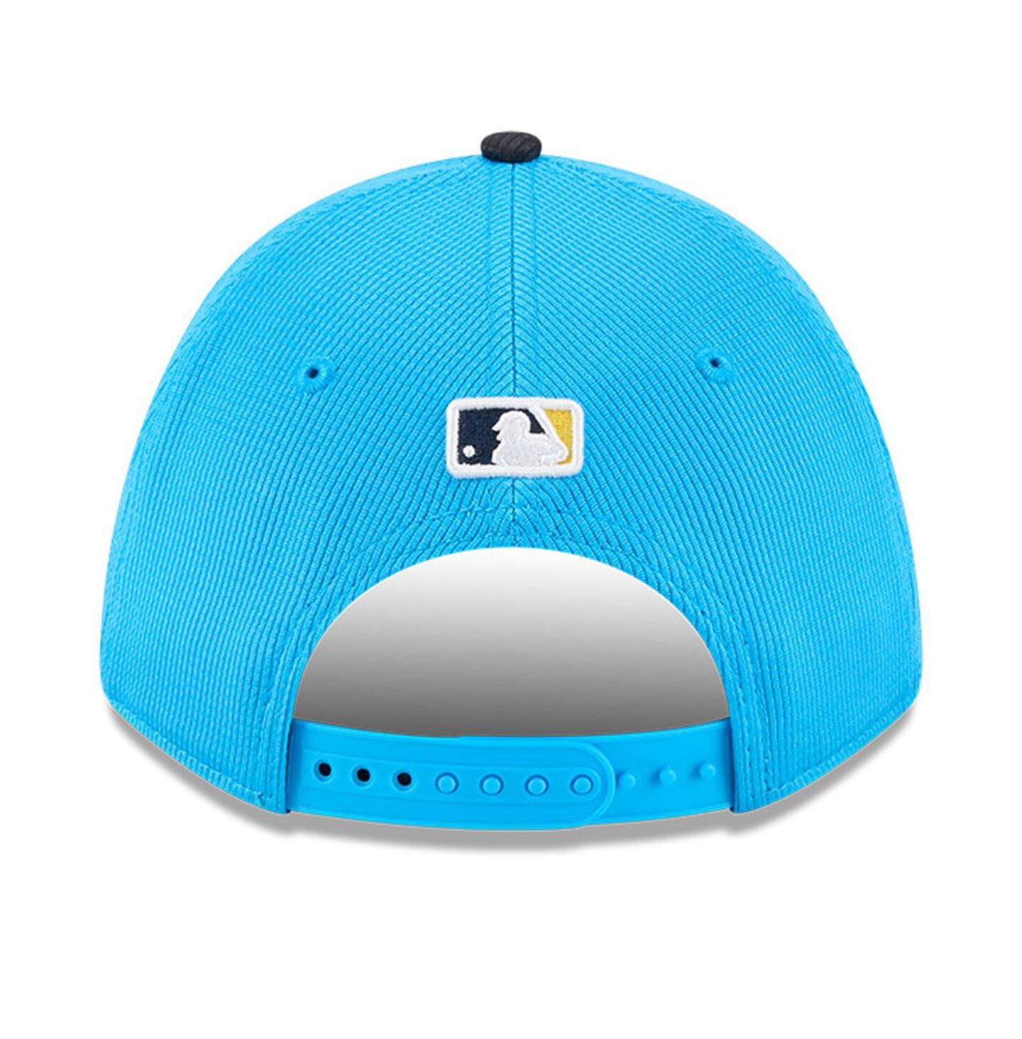 Мужская кепка New Era Neptune Blue/Navy Philadelphia Phillies City Connect Batting Practice 9FORTY M-Crown Adjustable Hat — фото 4