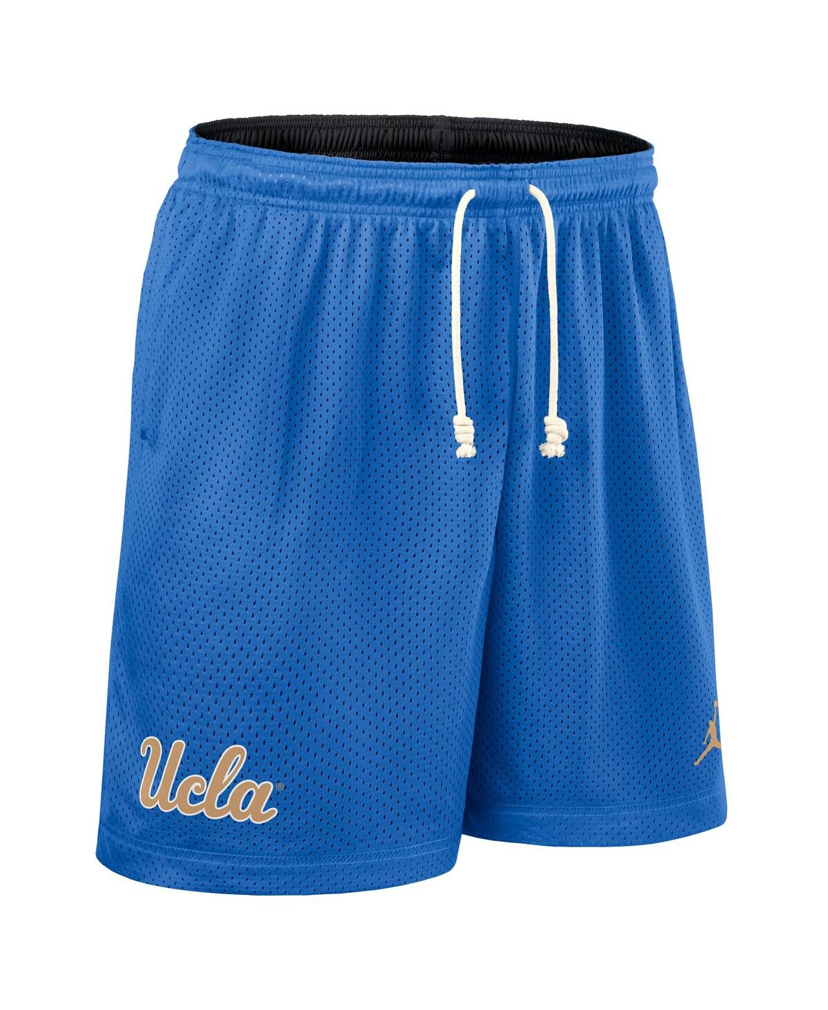 JORDAN MEN'S BLUE/BLACK UCLA BRUINS 2025 SIDELINE REVERSIBLE PERFORMANCE SHORTS 