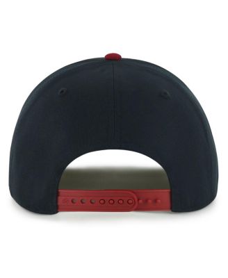 Men's Black/Red Miami Heat Drop Shadow Rope Hitch Adjustable Hat