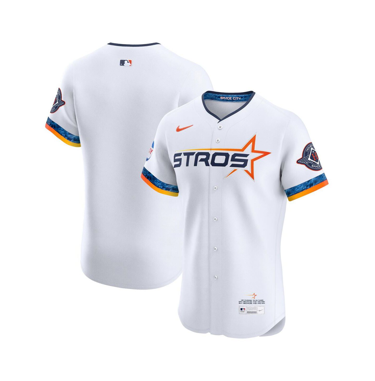 Мужской топ Nike White Houston Astros 2025 City Connect Elite Jersey — фото 1