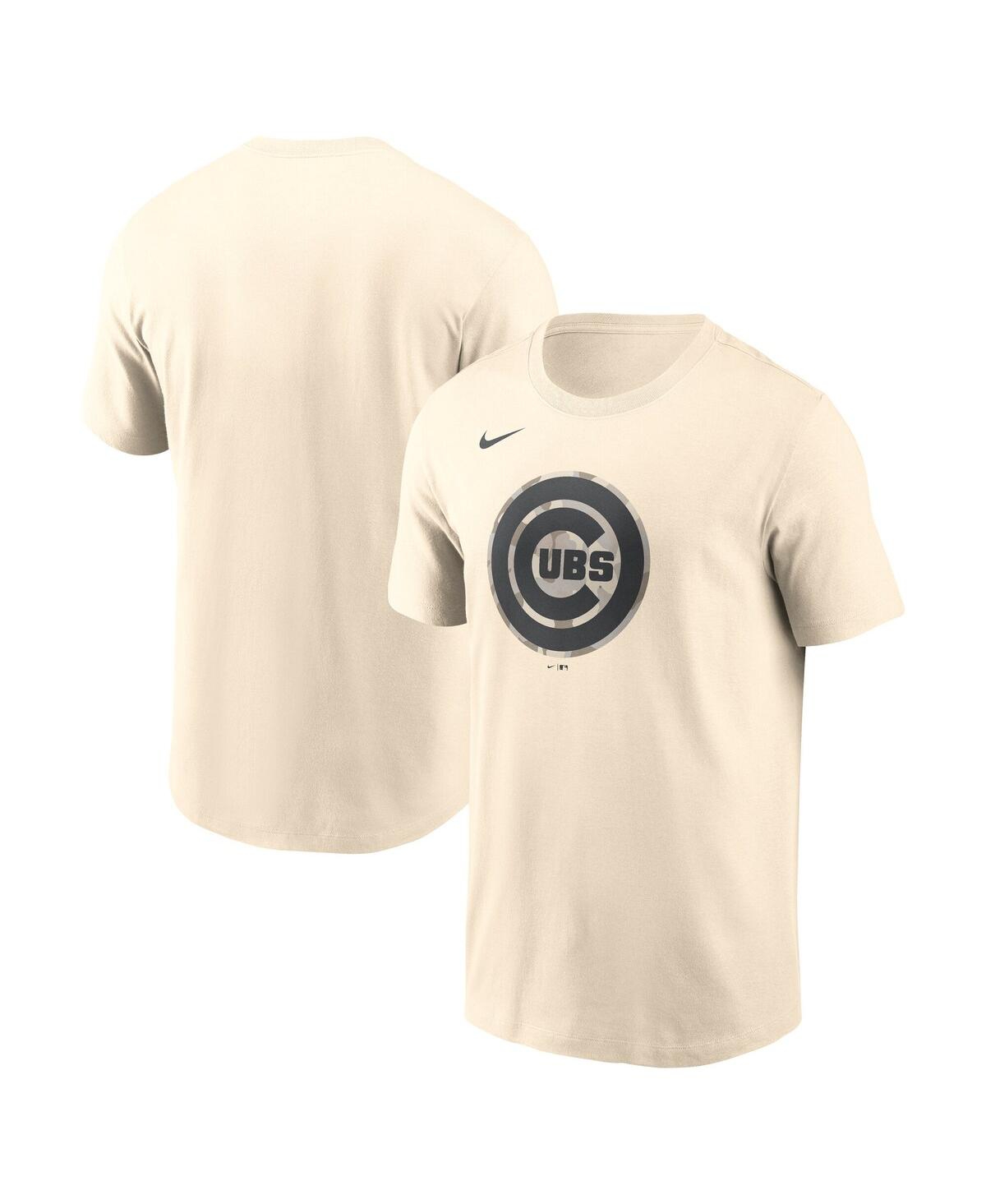 Nike Chicago Cubs Camo  Men's Mlb T-shirt In Neutral
