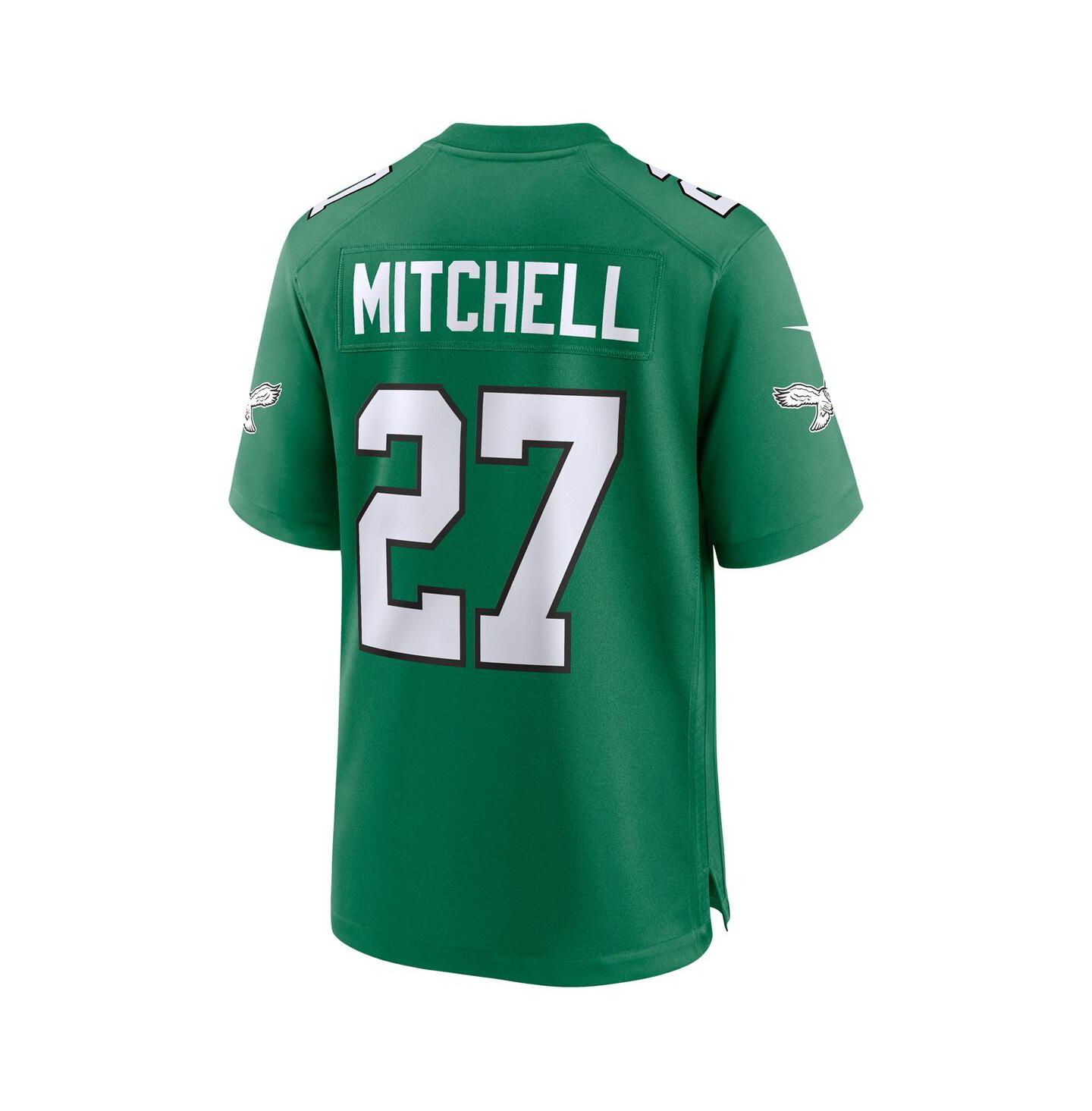 Мужской топ Nike Quinyon Mitchell Kelly Green Philadelphia Eagles Alternate Game Jersey — фото 3