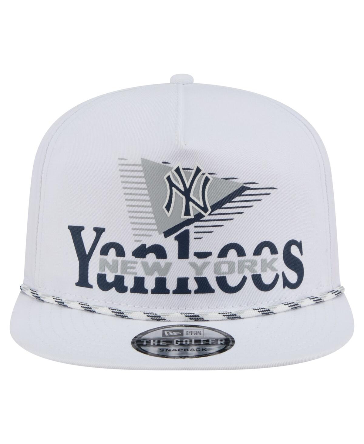 NEW ERA MEN'S WHITE NEW YORK YANKEES COLLIDE GOLFER SNAPBACK HAT 