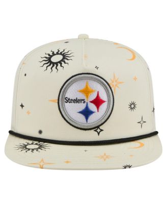 Men's Cream Pittsburgh Steelers Celestial Golfer Adjustable Hat