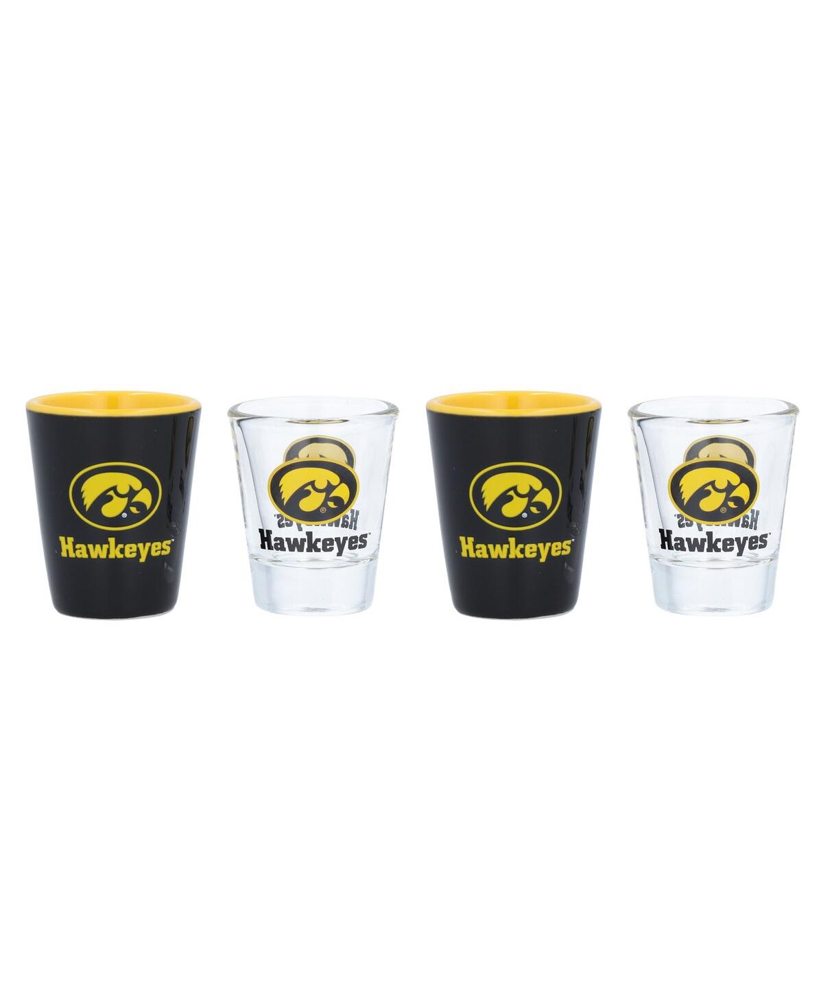 Evergreen Enterprises Iowa Hawkeyes Shot Glass Set, 4-pack