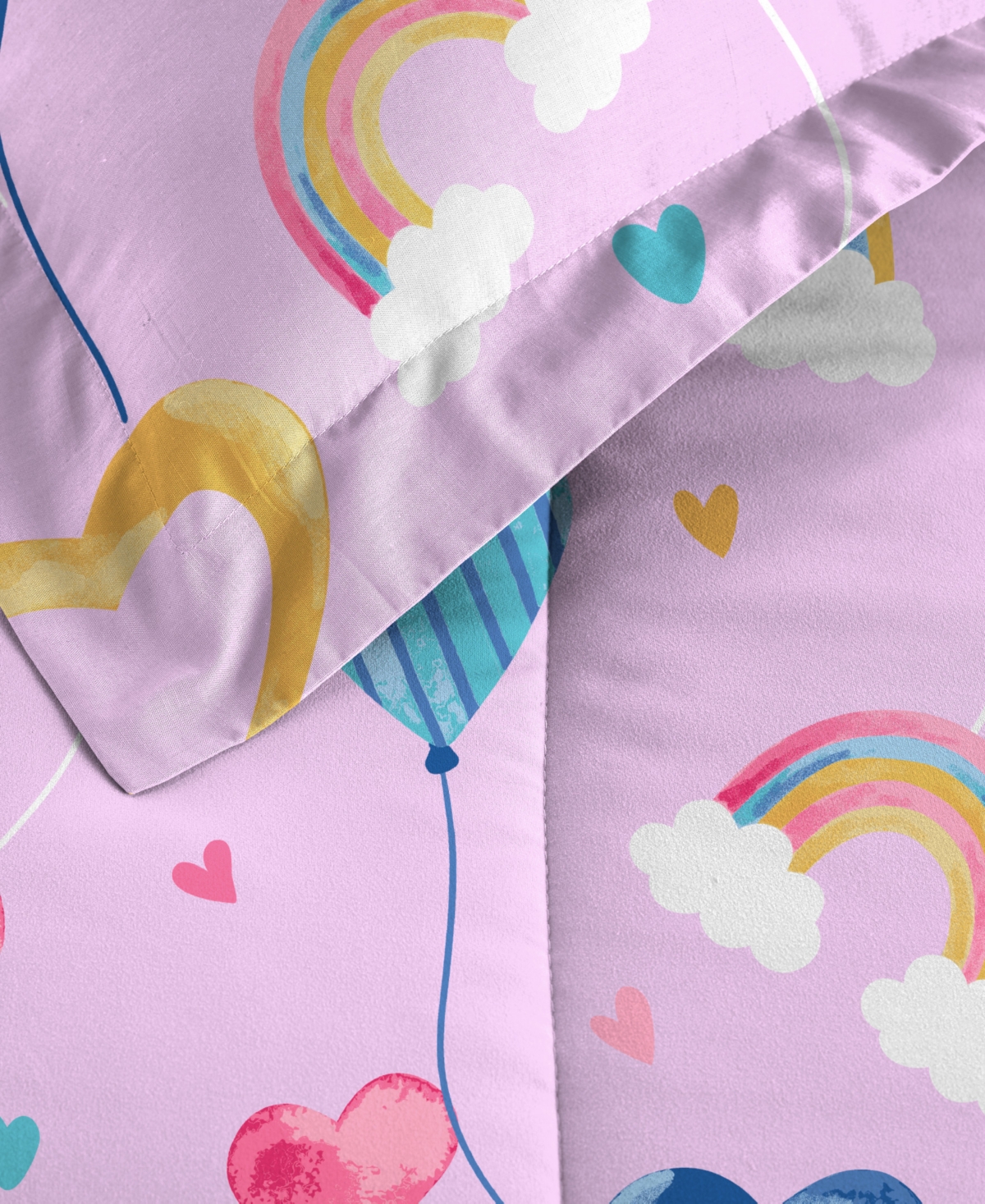 Dream Factory Balloon Hearts Reversible 5-pc. Comforter Set, Twin