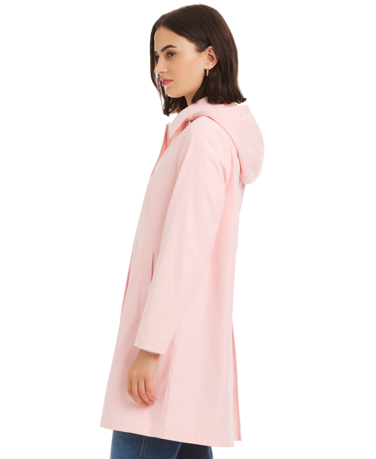Kate Spade New York Short Rain Coat In Pink