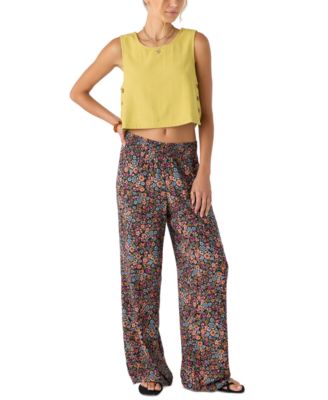 Juniors' Jonie Floral Ditsy-Print Pants
