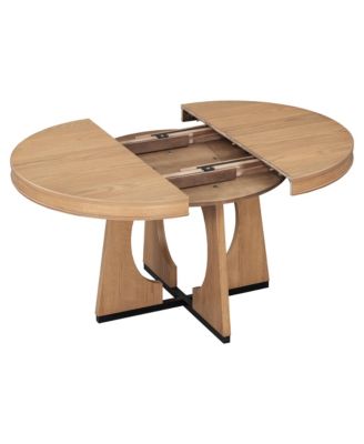 Streamdale 5-Piece Geometric Dining Set with Extendable Table