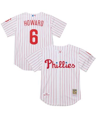 Mitchell & Ness - Men's Ryan Howard White Philadelphia Phillies Cooperstown Collection Authentic Jersey