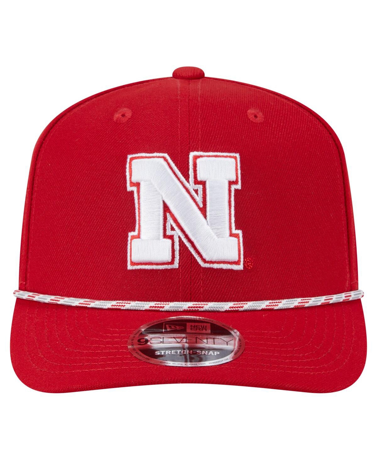 NEW ERA MEN'S SCARLET NEBRASKA HUSKERS GAME DAY MULTI-ROPE 9SEVENTY STRETCH-SNAP HAT 