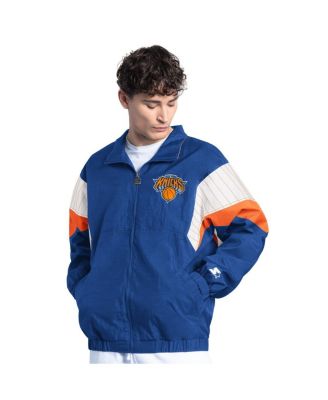 Starter - Men's Blue New York Knicks Yard Line Full-Zip Jacket