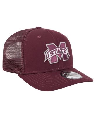 Men's Maroon Mississippi State Bulldogs Primary 9SEVENTY Trucker Stretch-Snap Hat