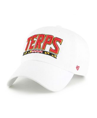 '47 Brand - Men's White Maryland Terrapins Clean Up Adjustable Hat