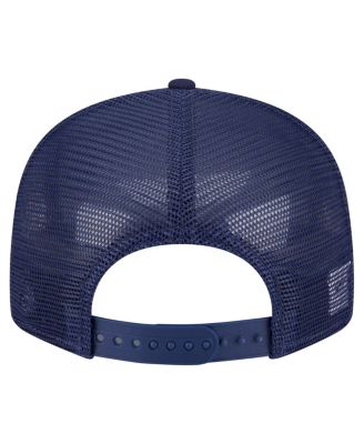 Men's Navy Midshipmen Split Panel 9FIFTY Snapback Trucker Hat