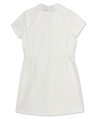 Big Girls Knee-length Short Sleeve Shirt Collar Dress
