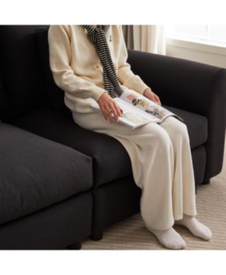 Streamdale 3-Seat Modular Sofa with Ottoman, L-Shaped Sleeper Sofa, 102.2