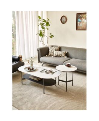 Double Layer Ceramic Coffee Table
