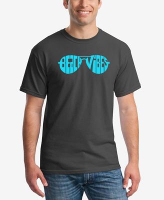 Men's Beach Vibes Word Art T-Shirt