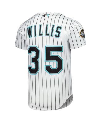 Men's Dontrelle Willis White Florida Marlins Cooperstown Collection Authentic Jersey